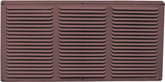Master Flow EAC16X8BR Undereave Vent, 65 sq-ft Net Free Ventilating Area, Aluminum, Brown